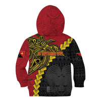 Papua New Guinea Independence Day Kid Hoodie Bird-of-paradise Melanesian Tattoo