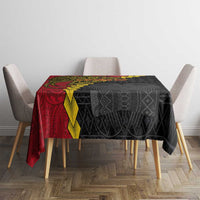 Papua New Guinea Independence Day Tablecloth Bird-of-paradise Melanesian Tattoo LT03 - Polynesian Pride