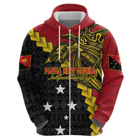 Papua New Guinea Independence Day Zip Hoodie Bird-of-paradise Melanesian Tattoo