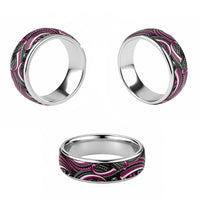 Traditional Samoan Tattoo Art Pink Color Classic Ring LT03 - Polynesian Pride