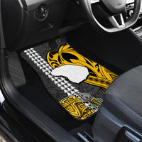 Custom Hawaii Lanai Island Car Mats Hawaiian Warrior and Kakau Symbols Abstract Tattoo LT03 - Polynesian Pride