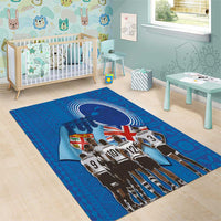 Fiji Rugby Sevens Area Rug Commemorate Gold Medal - Rio de Janeiro 2016 LT03 - Polynesian Pride