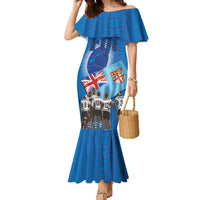 Fiji Rugby Sevens Family Matching Mermaid Dress and Hawaiian Shirt Commemorate Gold Medal - Rio de Janeiro 2016