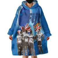 Fiji Rugby Sevens Wearable Blanket Hoodie Commemorate Gold Medal - Rio de Janeiro 2016 LT03 - Polynesian Pride