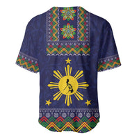 Philippines Merry Christmas Baseball Jersey Maligayang Pasko with Parol and Xmas Pattern Barong Style