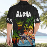 Hawaii Lei Day Hawaiian Shirt Hibiscus Wreath and Polynesian Pattern LT03 - Polynesian Pride