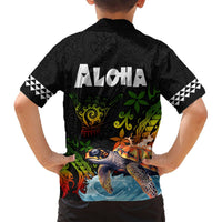 Hawaii Lei Day Hawaiian Shirt Hibiscus Wreath and Polynesian Pattern LT03 - Polynesian Pride