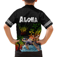 Hawaii Lei Day Hawaiian Shirt Hibiscus Wreath and Polynesian Pattern LT03 - Polynesian Pride