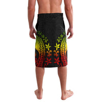 Hawaii Lei Day Lavalava Hibiscus Wreath and Polynesian Pattern LT03 - Polynesian Pride