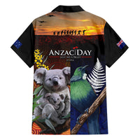Australia and New Zealand ANZAC Day Family Matching Off Shoulder Maxi Dress and Hawaiian Shirt Tui Bird and Koala mix Maori and Aboriginal Pattern