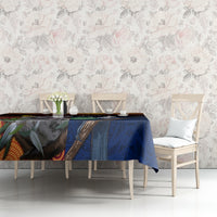 Australia and New Zealand ANZAC Day Tablecloth Tui Bird and Koala mix Maori and Aboriginal Pattern LT03 - Polynesian Pride