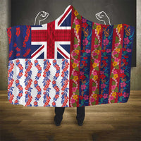 Hawaiian Lei Hooded Blanket National Flag Striped Style LT03 - Polynesian Pride