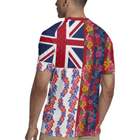 Hawaiian Lei Rugby Jersey National Flag Striped Style