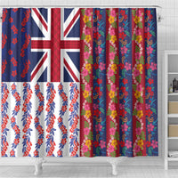Hawaiian Lei Shower Curtain National Flag Striped Style