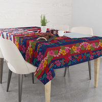Hawaiian Lei Tablecloth National Flag Striped Style LT03 - Polynesian Pride