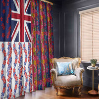 Hawaiian Lei Window Curtain National Flag Striped Style LT03 - Polynesian Pride