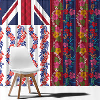 Hawaiian Lei Window Curtain National Flag Striped Style LT03 - Polynesian Pride