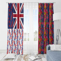 Hawaiian Lei Window Curtain National Flag Striped Style LT03 - Polynesian Pride
