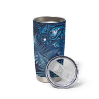 Matariki New Zealand Maori Silver Fern Tumbler Cup Galaxy Blue Sky Style