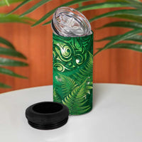 Matariki New Zealand Maori Silver Fern 4 in 1 Can Cooler Tumbler Galaxy Green Sky Style