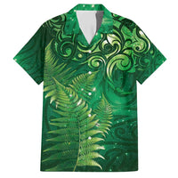 Matariki New Zealand Maori Silver Fern Family Matching Tank Maxi Dress and Hawaiian Shirt Galaxy Green Sky Style