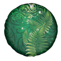 Matariki New Zealand Maori Silver Fern Spare Tire Cover Galaxy Green Sky Style