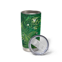 Matariki New Zealand Maori Silver Fern Tumbler Cup Galaxy Green Sky Style