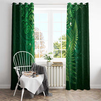 Matariki New Zealand Maori Silver Fern Window Curtain Galaxy Green Sky Style