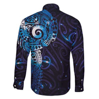 Matariki New Zealand Maori Koru Art Tattoo Family Matching Mermaid Dress and Hawaiian Shirt New Year Galaxy Blue Sky Style