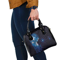 Matariki New Zealand Maori Koru Art Tattoo Shoulder Handbag New Year Galaxy Blue Sky Style