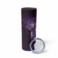 Matariki New Zealand Maori Koru Art Tattoo Skinny Tumbler New Year Galaxy Purple Sky Style