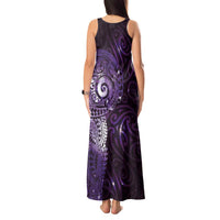 Matariki New Zealand Maori Koru Art Tattoo Tank Maxi Dress New Year Galaxy Purple Sky Style