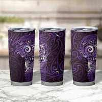Matariki New Zealand Maori Koru Art Tattoo Tumbler Cup New Year Galaxy Purple Sky Style