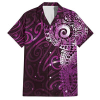 Matariki New Zealand Maori Koru Art Tattoo Hawaiian Shirt New Year Galaxy Pink Sky Style