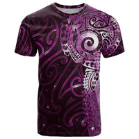 Matariki New Zealand Maori Koru Art Tattoo T Shirt New Year Galaxy Pink Sky Style
