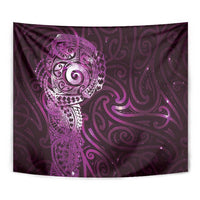 Matariki New Zealand Maori Koru Art Tattoo Tapestry New Year Galaxy Pink Sky Style