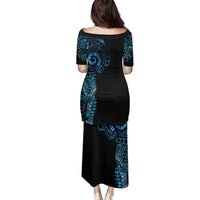 New Zealand Maori Koru Art Traditional Tattoo Family Matching Puletasi and Hawaiian Shirt Paua Shell