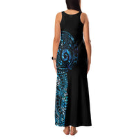 New Zealand Maori Koru Art Traditional Tattoo Family Matching Tank Maxi Dress and Hawaiian Shirt Paua Shell