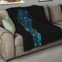 New Zealand Maori Koru Art Traditional Tattoo Quilt Paua Shell