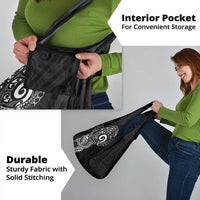 New Zealand Maori Koru Art Traditional Tattoo Grocery Bag Simple Style