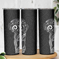 New Zealand Maori Koru Art Traditional Tattoo Skinny Tumbler Simple Style