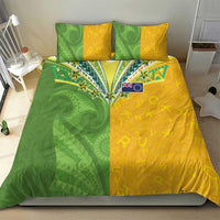 Cook Islands Language Week Bedding Set Tatau Pattern and Rarotongan Alphabet - Polynesian Pride