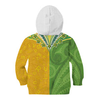 Cook Islands Language Week Kid Hoodie Tatau Pattern and Rarotongan Alphabet - Polynesian Pride