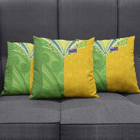 Cook Islands Language Week Pillow Cover Tatau Pattern and Rarotongan Alphabet - Polynesian Pride