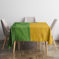 Cook Islands Language Week Tablecloth Tatau Pattern and Rarotongan Alphabet LT03 - Polynesian Pride