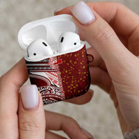 Tonga Language Week AirPods Case Ngatu Pattern and Tongan Alphabet LT03 - Polynesian Pride