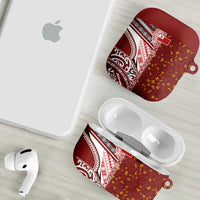 Tonga Language Week AirPods Case Ngatu Pattern and Tongan Alphabet LT03 - Polynesian Pride