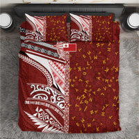 Tonga Language Week Bedding Set Ngatu Pattern and Tongan Alphabet - Polynesian Pride