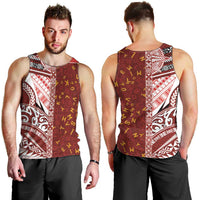 Tonga Language Week Men Tank Top Ngatu Pattern and Tongan Alphabet LT03 - Polynesian Pride