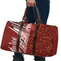 Tonga Language Week Travel Bag Ngatu Pattern and Tongan Alphabet - Polynesian Pride